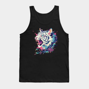 white tiger Tank Top